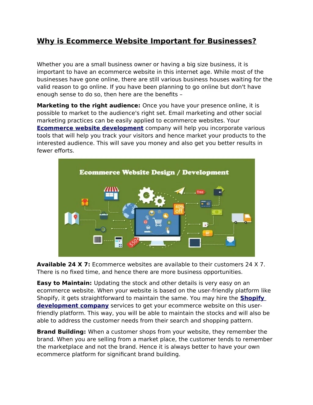 PPT - Why is Ecommerce Website Important for Businesses? PowerPoint ...