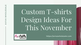 Design Ideas For Custom T-shirts