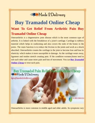Order Tramadol Online | Buy Tramadol Online No Prescription Cheap