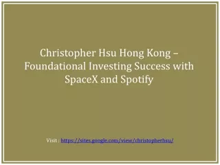 christopher hsu hong kong foundational investing