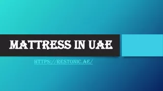 mattress in uae