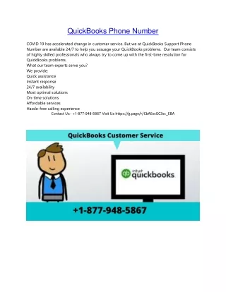 quickbooks phone number