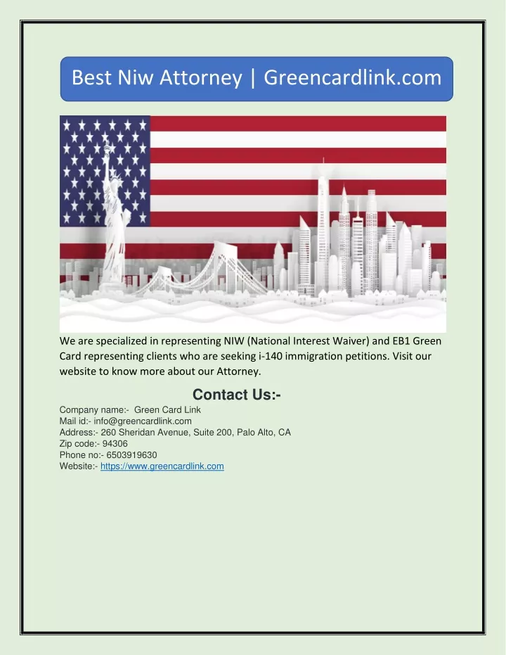 best niw attorney greencardlink com