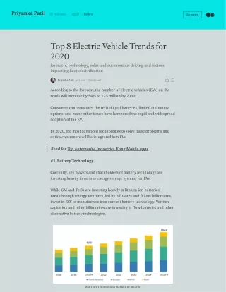 Top 8 Electric Vehicle Trends for 2020