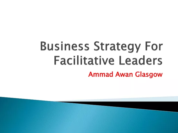 business strategy for facilitative leaders