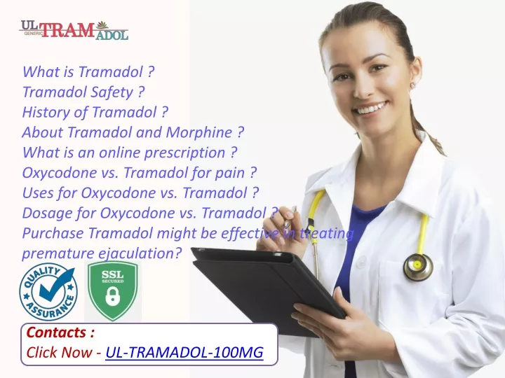 what is tramadol tramadol safety history