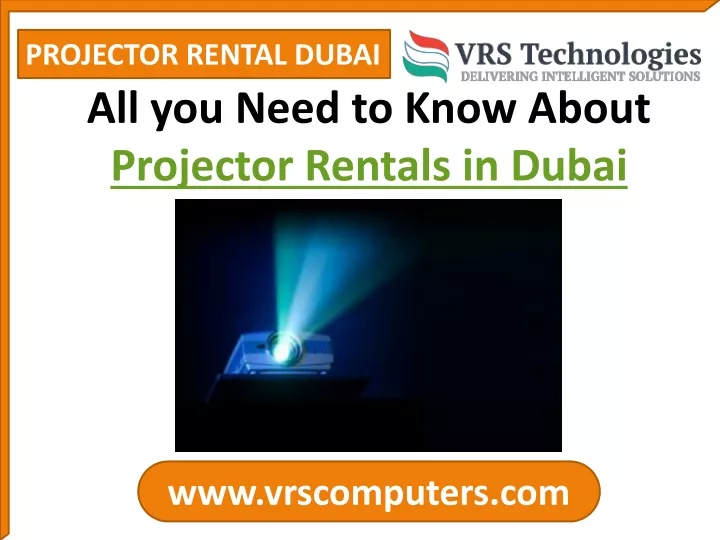 projector rental dubai