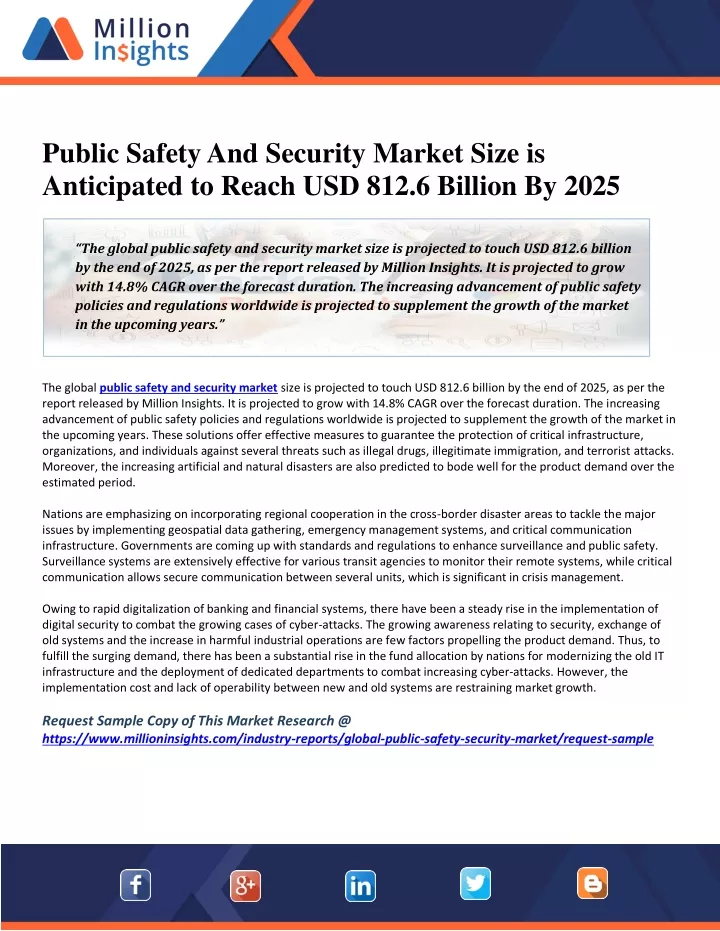 public safety and security market size