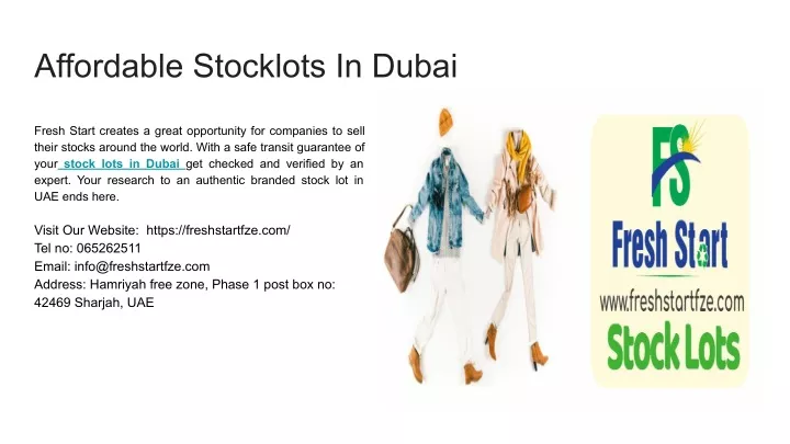 affordable stocklots in dubai
