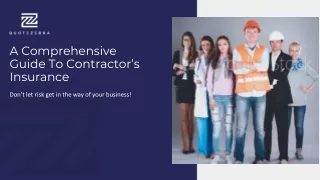 What You Should Know About Contractors Insurance