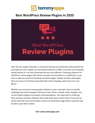 best wordpress review plugins in 2020