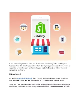 if you are running an online store