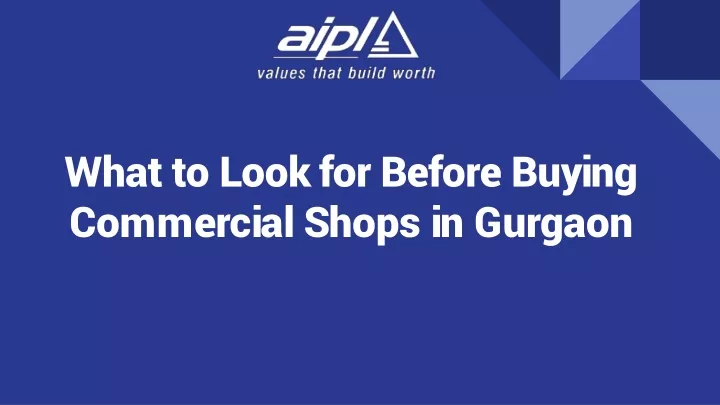 what to look for before buying commercial shops in gurgaon