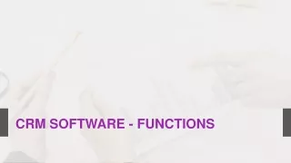 crm software functions