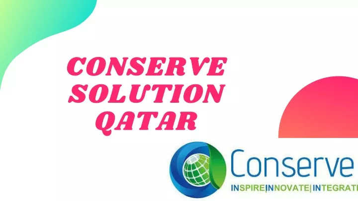 conserve solution qatar