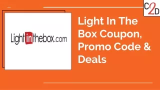 Light In The Box Coupon, Promo Code & Deals