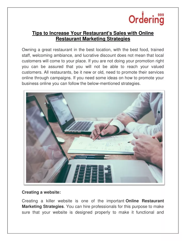 tips to increase your restaurant s sales with