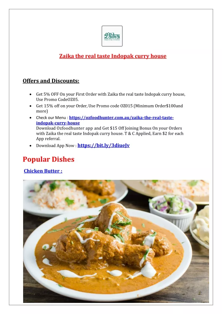zaika the real taste indopak curry house