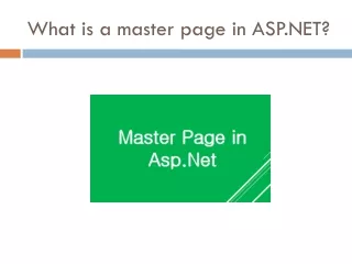 What is a master page in ASP.NET?