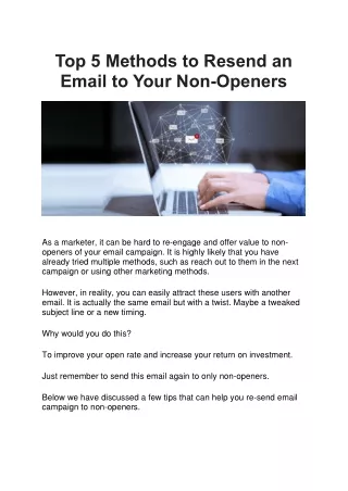 top 5 methods to resend an email to your