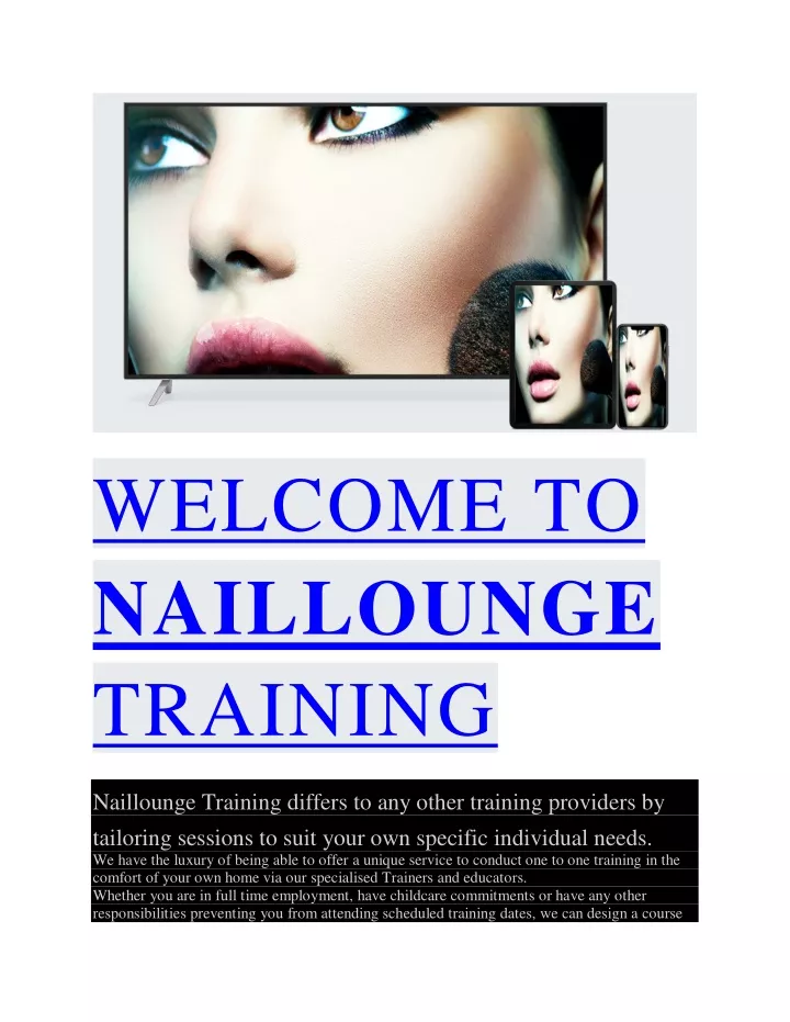 welcome to naillounge training