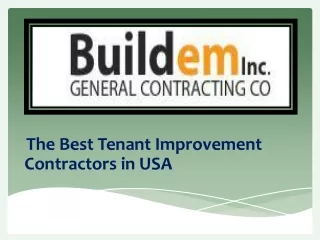 The Best Tenant Improvement Contractors in USA