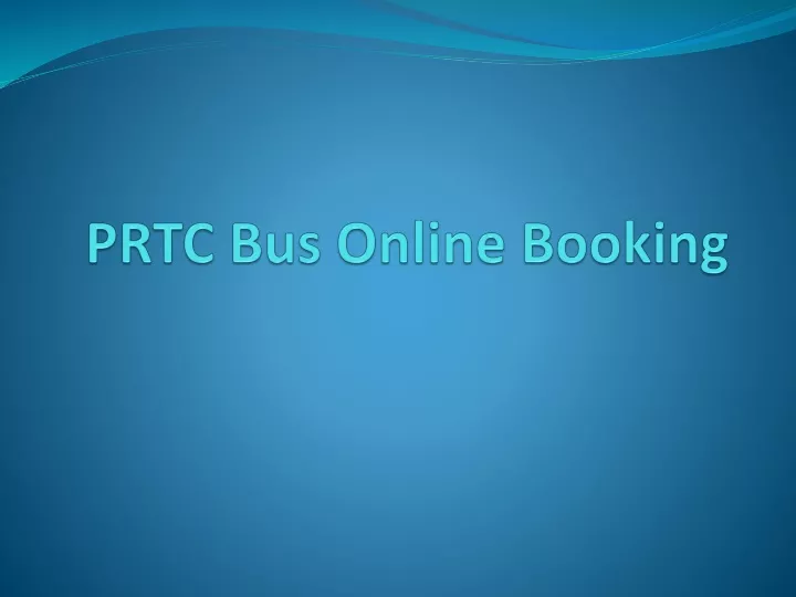 prtc bus online booking