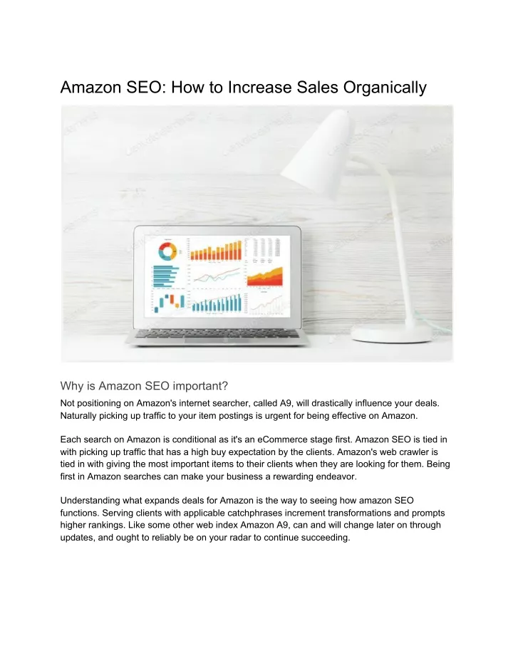 amazon seo how to increase sales organically
