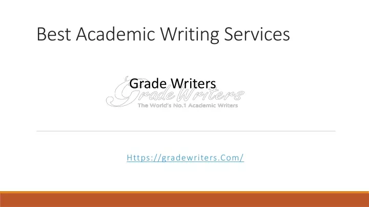 best academic writing services