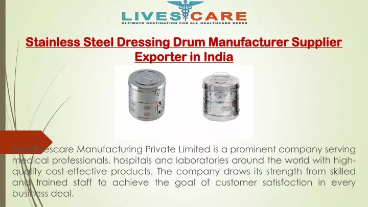 stainless steel dressing drum manufacturer