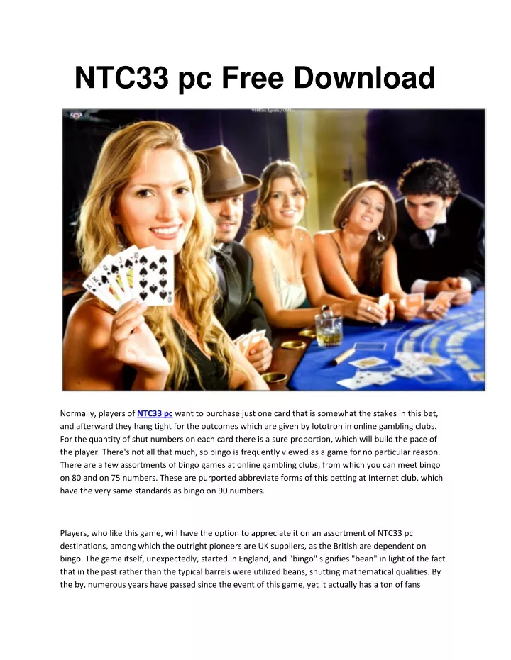 ntc33 pc free download