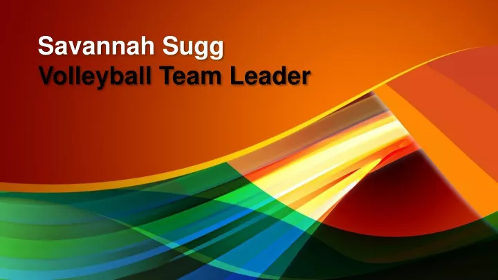 savannah sugg volleyball team lead e r