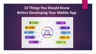 10 Things You Should Know Before Developing Your Mobile App