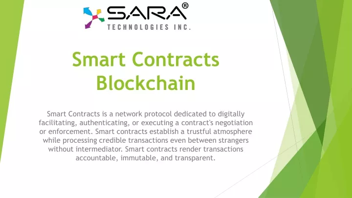 smart contracts blockchain