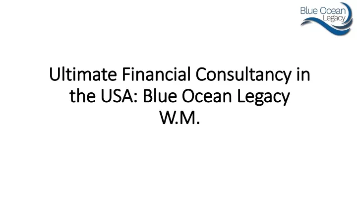 ultimate financial consultancy in ultimate