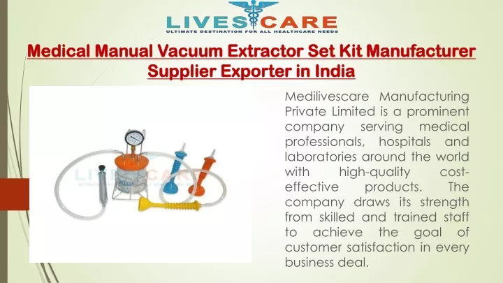 medical manual vacuum extractor