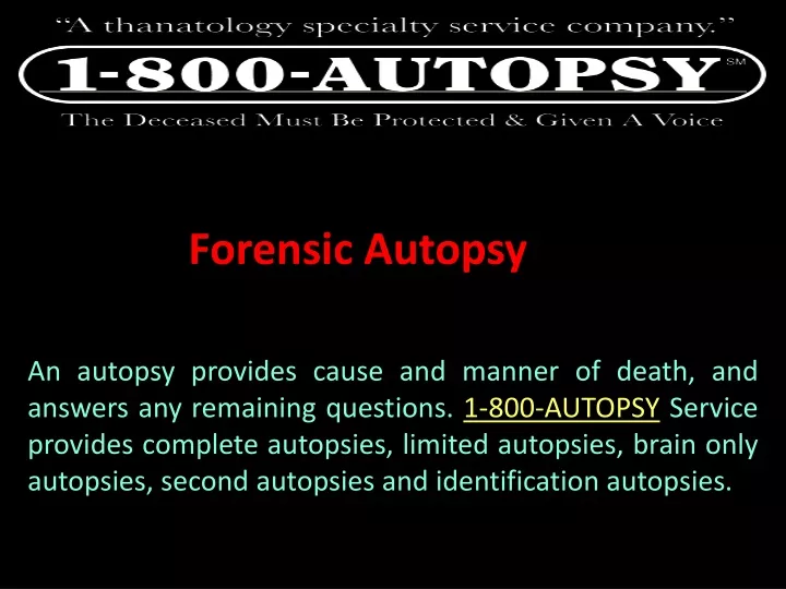 forensic autopsy