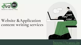Best Website And Application Content Writing Services  | Content Writing