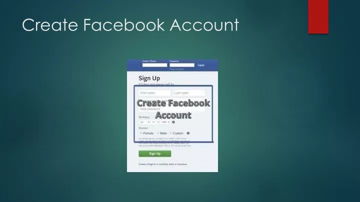 create facebook account
