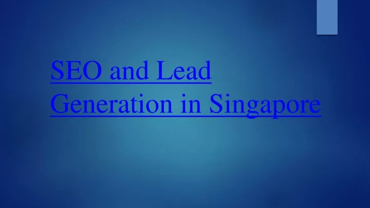 seo and lead generation in singapore