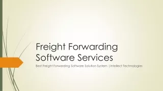 Best Freight Forwarding Software Solution System | Freight Broker Software