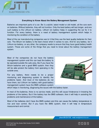 everything to know about the battery management
