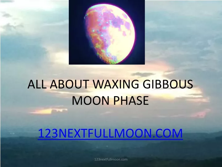all about waxing gibbous moon phase