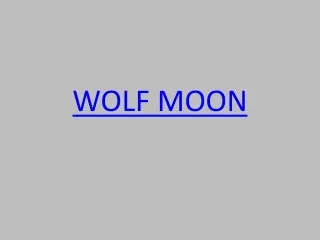 Full Moon January 2022 Wolf Moon