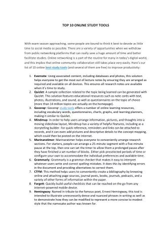 top 10 online study tools
