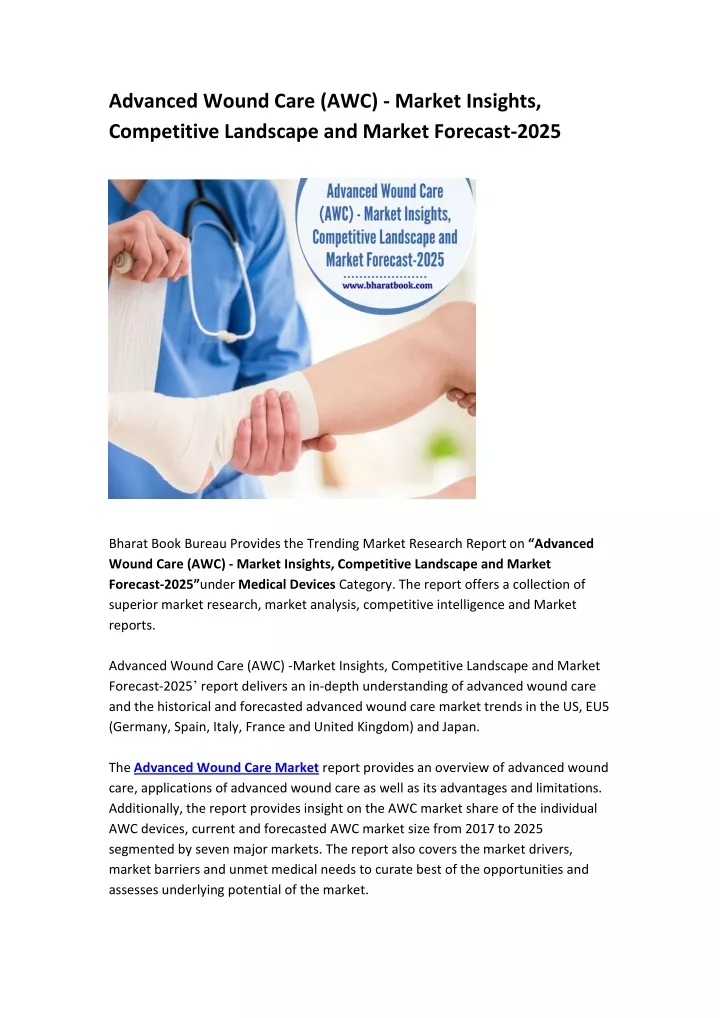 advanced wound care awc market insights