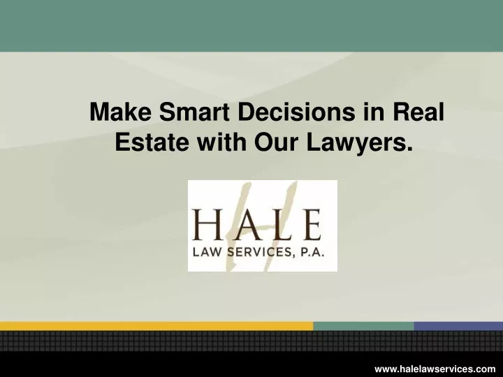 make smart decisions in real estate with