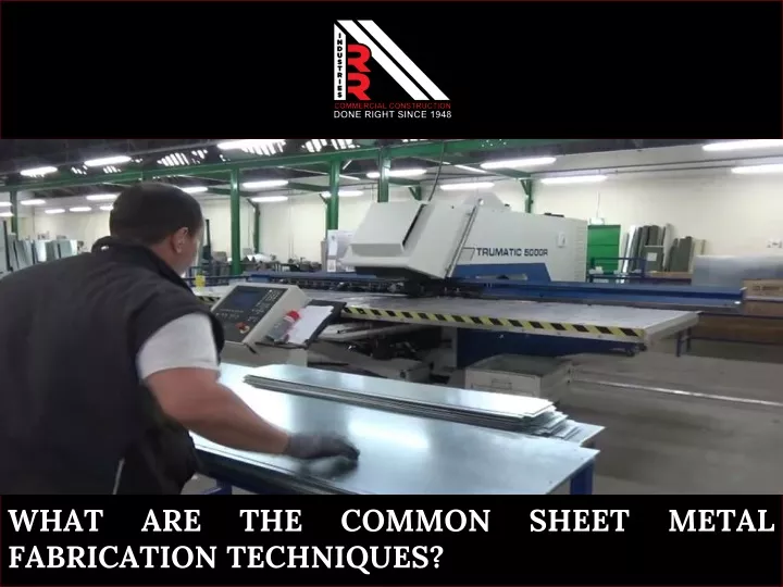 what are the common sheet metal fabrication