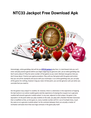 NTC33 jackpot Free Download Apk