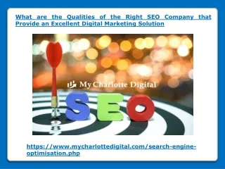 what are the qualities of the right seo company